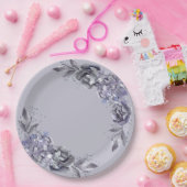 紙プレートディナ結婚ーfor石板ブルー ペーパープレート (パーティー)