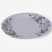 紙プレートディナ結婚ーfor石板ブルー ペーパープレート (アングル)