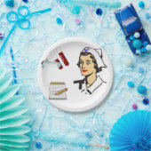 紙プレートナース ペーパープレート (パーティー)