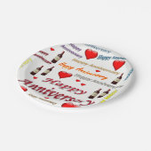 紙プレートハッピー記念日 ペーパープレート (アングル)