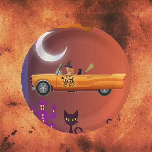 紙プレートハロウィーンウィッチランカー ペーパープレート