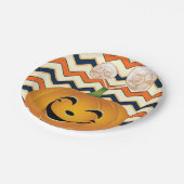 紙プレートハロウィーン、パンプキン ペーパープレート (アングル)