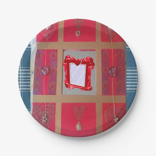 紙プレートハート ペーパープレート (正面)