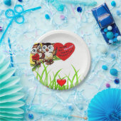 紙プレートバレンタインデアウルヴィンテージ ペーパープレート (パーティー)