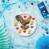 紙プレートバレンタインデイロスターヴィンテージ ペーパープレート (パーティー)