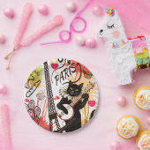 紙プレートバレンタインデパリフランス ペーパープレート (パーティー)