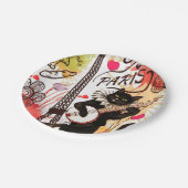 紙プレートバレンタインデパリフランス ペーパープレート (アングル)