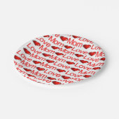紙プレートバレンタインデラブママ ペーパープレート (アングル)