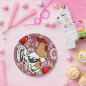 紙プレートバレンタインデーチキン ペーパープレート (パーティー)