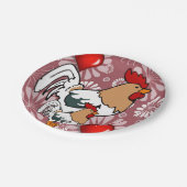 紙プレートバレンタインデーチキン ペーパープレート (アングル)