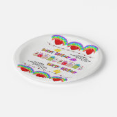 紙プレートバレンタインデーハッピーバースデー ペーパープレート (アングル)