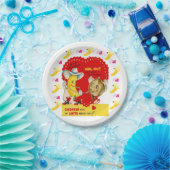 紙プレートバレンタインデーバナナスカシュー ペーパープレート (パーティー)