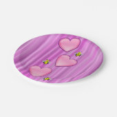 紙プレートバレンタインデービー ペーパープレート (アングル)