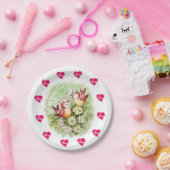 紙プレートバレンタインデーヴィンテージ ペーパープレート (パーティー)