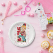 紙プレートバレンタインデーヴィンテージ ペーパープレート (パーティー)