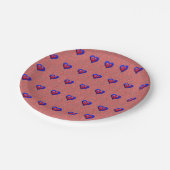 紙プレートバレンタインデー ペーパープレート (アングル)