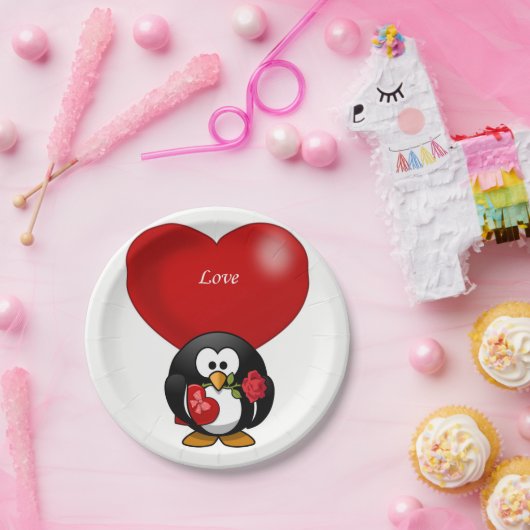 紙プレートバレンタインデー ペーパープレート (パーティー)