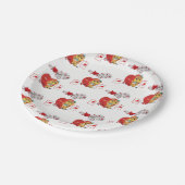 紙プレートバレンタインデー ペーパープレート (アングル)