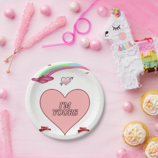 紙プレートバレンタインデー ペーパープレート (パーティー)
