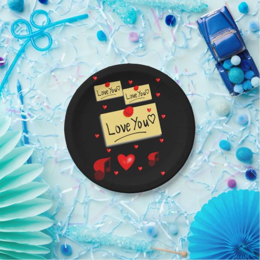 紙プレートバレンタインデー ペーパープレート (パーティー)