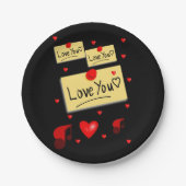 紙プレートバレンタインデー ペーパープレート (正面)