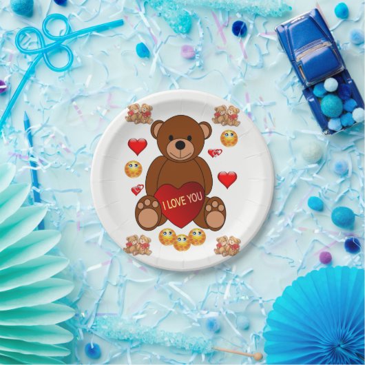 紙プレートバレンタインデー ペーパープレート (パーティー)
