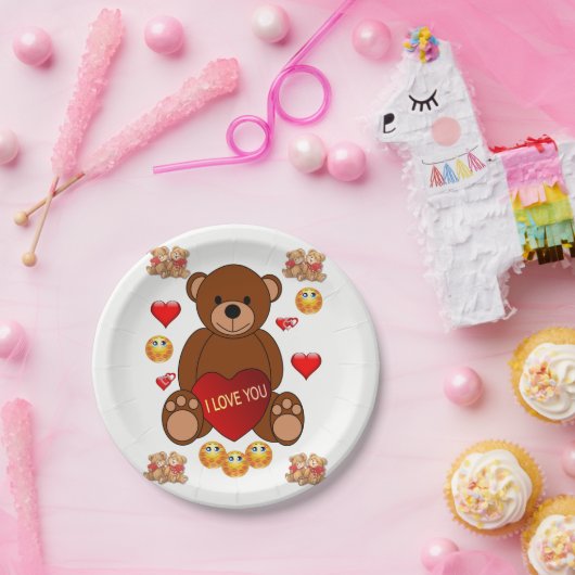 紙プレートバレンタインデー ペーパープレート (パーティー)