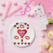 紙プレートバレンタインデー ペーパープレート (パーティー)