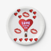 紙プレートバレンタインデー ペーパープレート (正面)