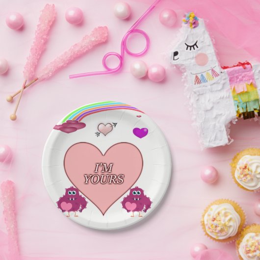 紙プレートバレンタインデー ペーパープレート (パーティー)