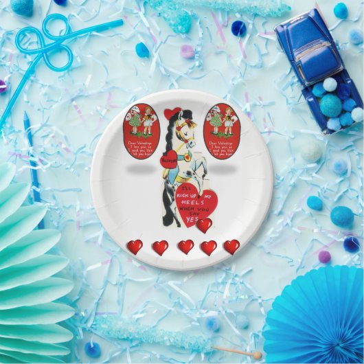 紙プレートバレンタインデー ペーパープレート (パーティー)