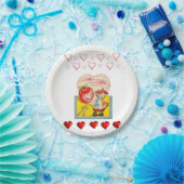 紙プレートバレンタインデー ペーパープレート (パーティー)