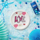 紙プレートバレンタインデー ペーパープレート (パーティー)