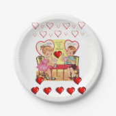 紙プレートバレンタインデー ペーパープレート (正面)