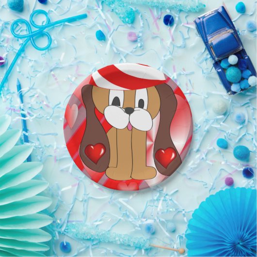 紙プレートバレンタインデー ペーパープレート (パーティー)