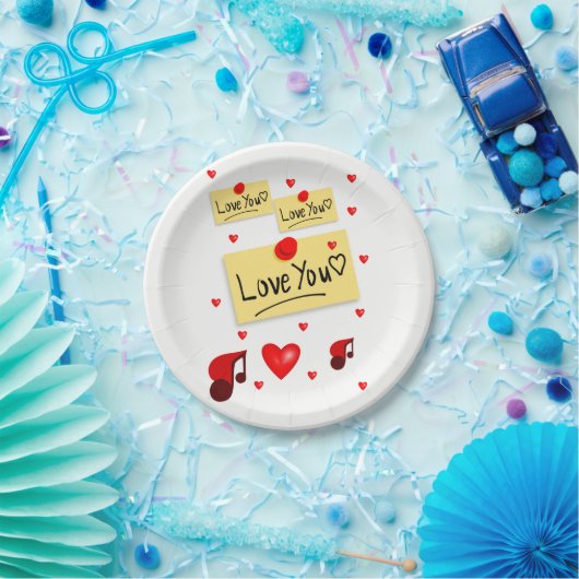 紙プレートバレンタインデー ペーパープレート (パーティー)