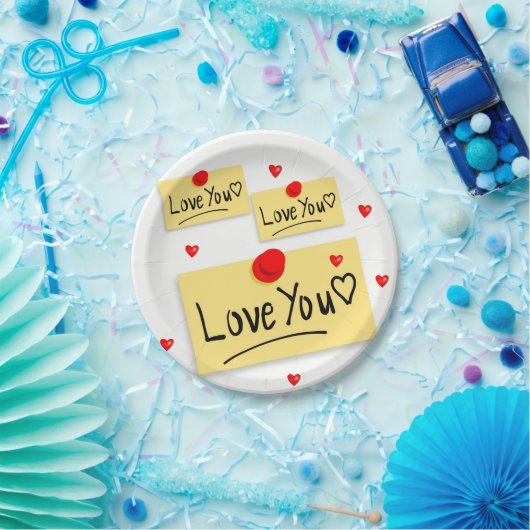 紙プレートバレンタインデー ペーパープレート (パーティー)