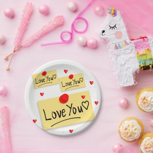 紙プレートバレンタインデー ペーパープレート (パーティー)