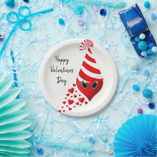 紙プレートバレンタインデー ペーパープレート (パーティー)
