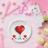 紙プレートバレンタインデー ペーパープレート (パーティー)