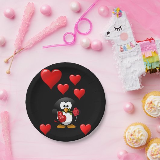 紙プレートバレンタインデー ペーパープレート (パーティー)
