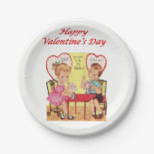 紙プレートバレンタインデー ペーパープレート (正面)