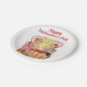 紙プレートバレンタインデー ペーパープレート (アングル)