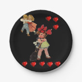 紙プレートバレンタインデー ペーパープレート (正面)