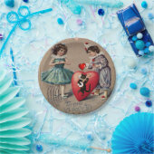 紙プレートバレンタインデー、ヴィンテージ ペーパープレート (パーティー)