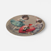 紙プレートバレンタインデー、ヴィンテージ ペーパープレート (アングル)