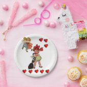 紙プレートバレンタイン ペーパープレート (パーティー)