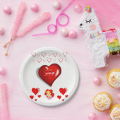 紙プレートバレンタイン ペーパープレート (パーティー)