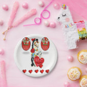 紙プレートバレンタイン ペーパープレート (パーティー)