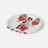 紙プレートバレンタイン ペーパープレート (アングル)